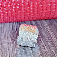 Load image into Gallery viewer, Woven Adjustable Sterling Silver Ring