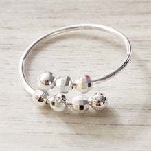 Load image into Gallery viewer, Fidget Adjustable Sterling Silver Ring