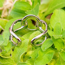 Load image into Gallery viewer, Circular Adjustable Sterling Silver Ring