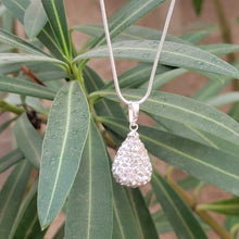 Load image into Gallery viewer, Silver Teardrop Necklace