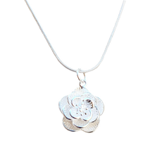 Load image into Gallery viewer, Flower Sterling Silver Necklace