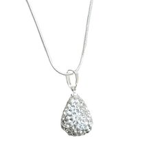Load image into Gallery viewer, Silver Teardrop Necklace