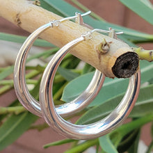 Load image into Gallery viewer, Classic Sterling Silver Hoop Earrings