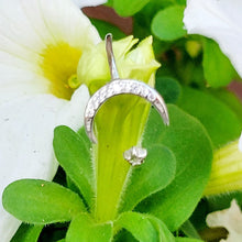 Load image into Gallery viewer, Moon and Star Adjustable Sterling Silver Ring