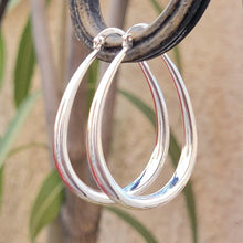 Load image into Gallery viewer, Sterling Silver Hoop Earrings