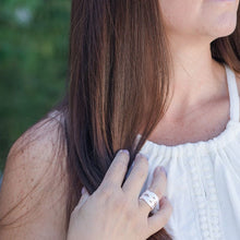 Load image into Gallery viewer, Woven Adjustable Sterling Silver Ring
