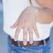 Load image into Gallery viewer, Double Ball Adjustable Sterling Silver Ring
