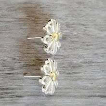 Load image into Gallery viewer, Yellow Flower Sterling Silver Earrings
